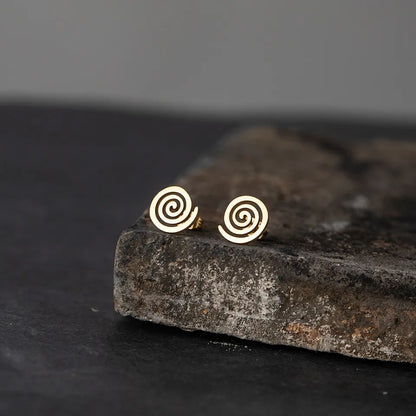 Simple Style The Answer Alloy No Inlaid Earrings Ear Studs