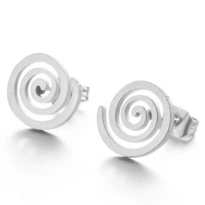 Simple Style The Answer Alloy No Inlaid Earrings Ear Studs