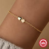Simple Ins Style S925 Sterling Silver Love Opal Bracelet With Double Love Element And Star Shape Electroplated