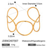 Simple Irregular Geometric Stainless Steel Electroplated Bracelet Jewelry