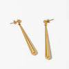 Simple Long Drop Earrings For Women Stainless Steel Polished Electroplated