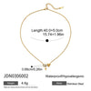 Simple Love Diamond Heartshaped Stainless Steel Pendant Necklace With Electroplating For Women
