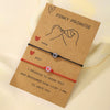 Simple Luminous Love Lucky Beads Friendship Couple Hook Card Adjustable Hand Knitted Thread Rope Unisex Cartoon Bracelet