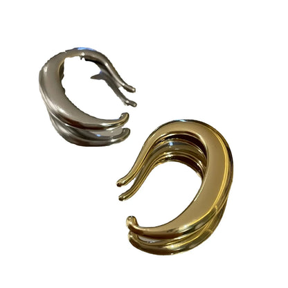 Simple Metal  Drop-Shaped No Pierced Ear Clips