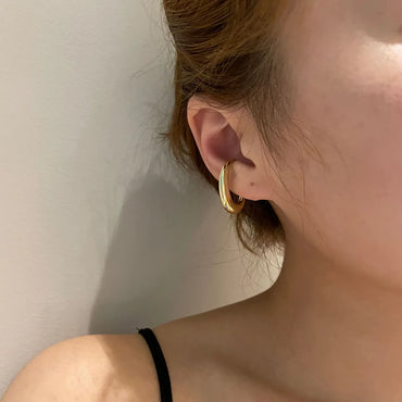 Simple Metal  Drop-Shaped No Pierced Ear Clips