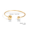 Simple Metal Bracelet With Electroplating Treatment