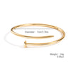 Simple Metal Bracelet With Electroplating Treatment