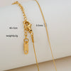 Simple Minimalist U Shape Snake Bone Chain Stainless Steel And Titanium Steel Plated Chain Necklace For Unisex