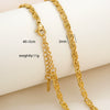 Simple Minimalist U Shape Snake Bone Chain Stainless Steel And Titanium Steel Plated Chain Necklace For Unisex