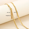 Simple Minimalist U Shape Snake Bone Chain Stainless Steel And Titanium Steel Plated Chain Necklace For Unisex