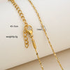 Simple Minimalist U Shape Snake Bone Chain Stainless Steel And Titanium Steel Plated Chain Necklace For Unisex