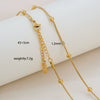Simple Minimalist U Shape Snake Bone Chain Stainless Steel And Titanium Steel Plated Chain Necklace For Unisex