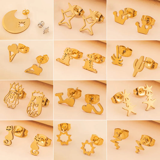 Plating Stainless Steel Ear Studs