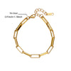 Simple New Style 18K Gold Plated Stainless Steel Women's Anklet With Heart Shaped Cross And Luo Blade Chain