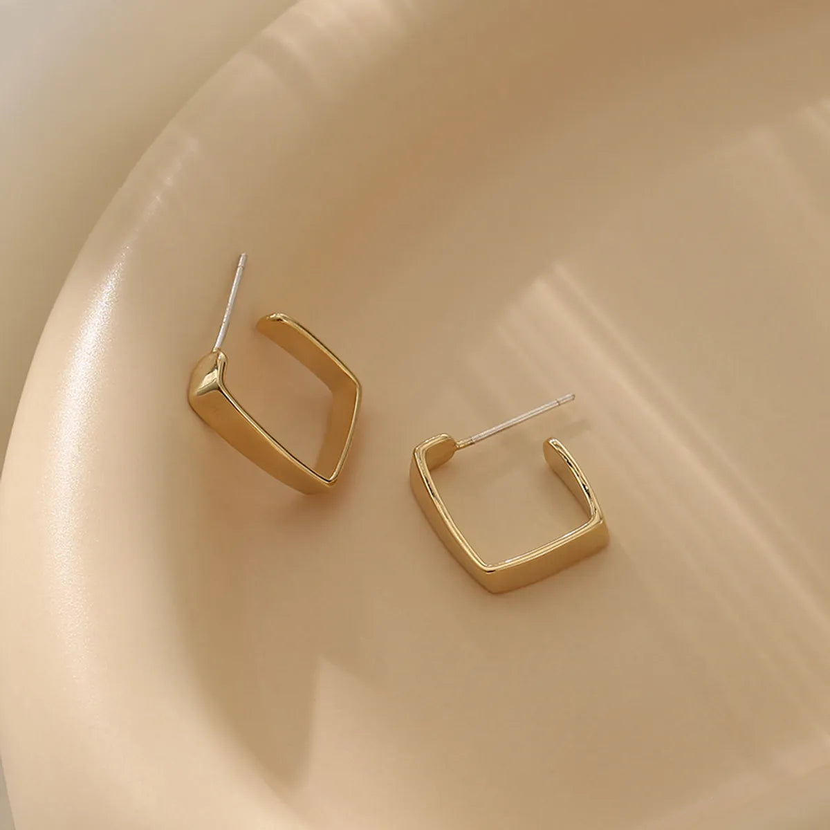 Simple New Trendy Korean Square Hoop Earrings Wholesale