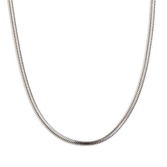 Simple Niche All Match Stainless Steel And Titanium Steel Necklace And Snake Chain Bracelet For Women With Six Cut Design And Electroplating
