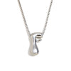 Simple Niche Personality Hip Hop Explosions Stainless Steel 18K Gold Plated Bubble Letter Necklace For Women