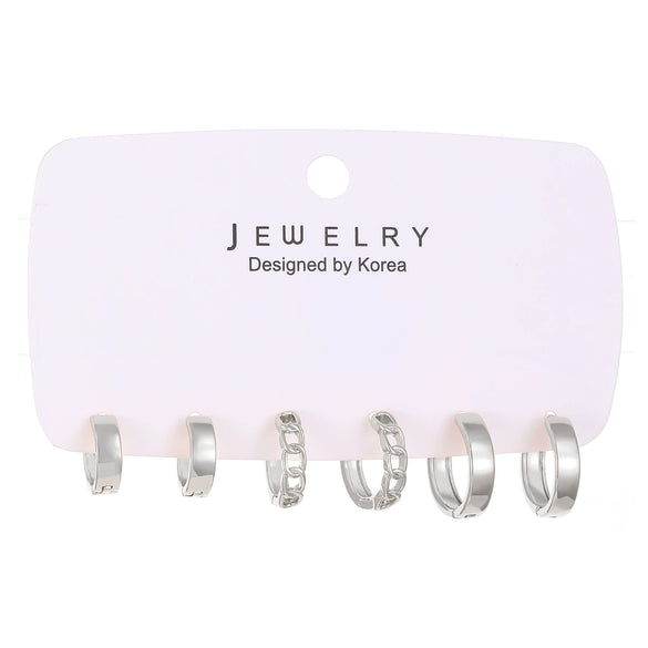 Simple Niche Personality Women's Retro Geometric Copper Earrings With Electroplating