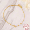 Simple Octagonal Star Freshwater Pearl S925 Sterling Silver Ladies Bracelet With Geometric Design And Electroplating