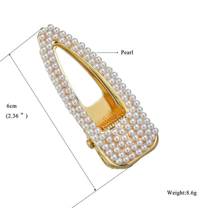 Simple Beads Duckbill Openwork Alloy Hair Accessories Nhbq139749