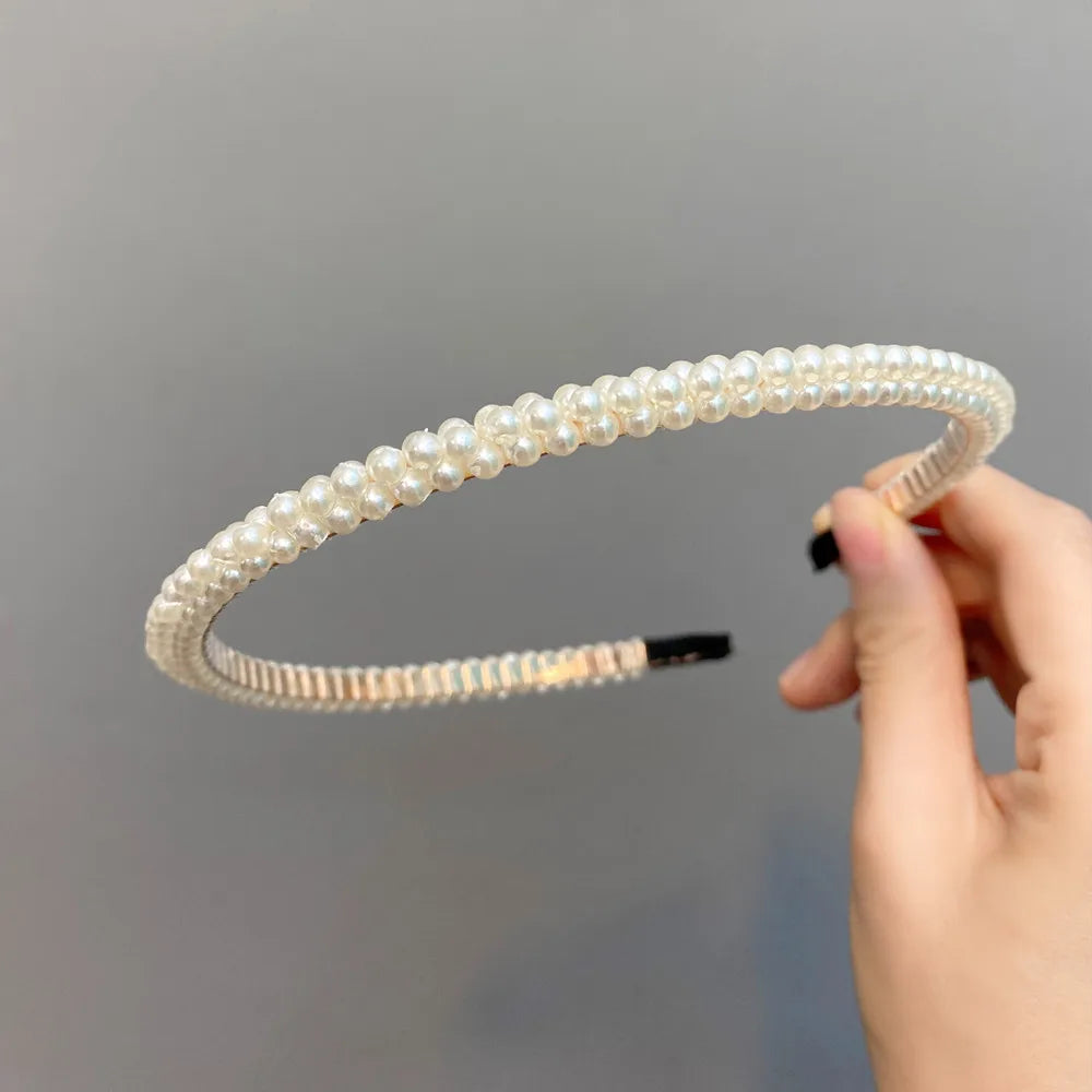 Simple Pearl Headband Wholesale