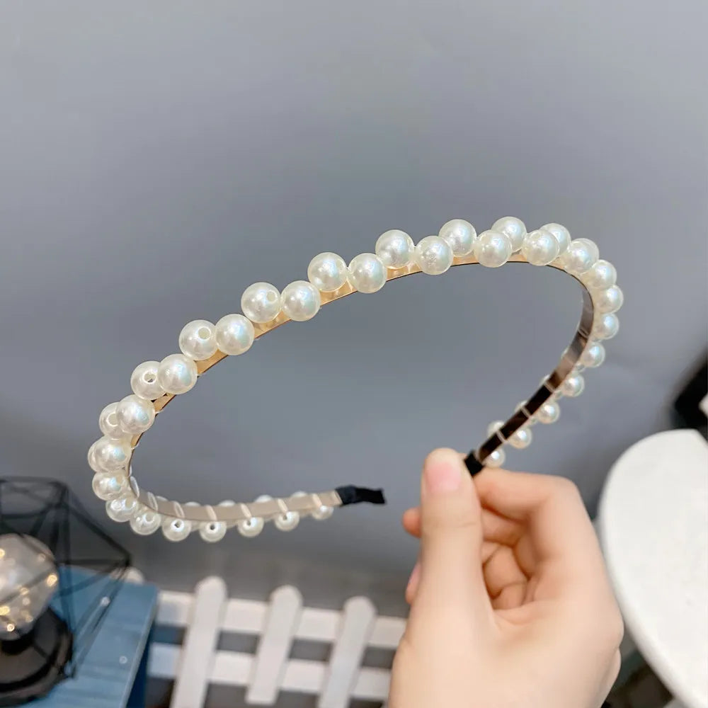 Simple Pearl Headband Wholesale