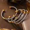 Simple Personality Twist Steel Wire Opening Adjustable All Match Bracelet In Stainless Steel With Electroplating