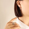 Simple Plain Circle All Match Titanium Steel Gold Plated Women's Earrings With Geometric Design And Electroplating