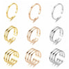 Simple Plain Face Titanium Steel Ring Male Jewelry
