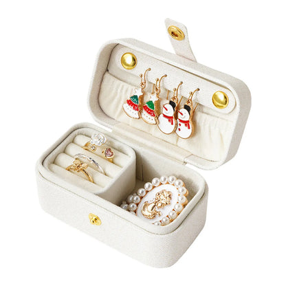 Simple Portable Jewelry Box Travel Jewelry Storage Box Ring Ear Studs Ear Chain Lipstick Small Jewelry Box