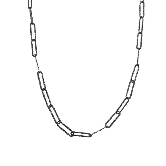 Simple Rectangular S925 Silver Women's Retro Light Luxury Collarbone Chain With Geometric Styling And Electroplating