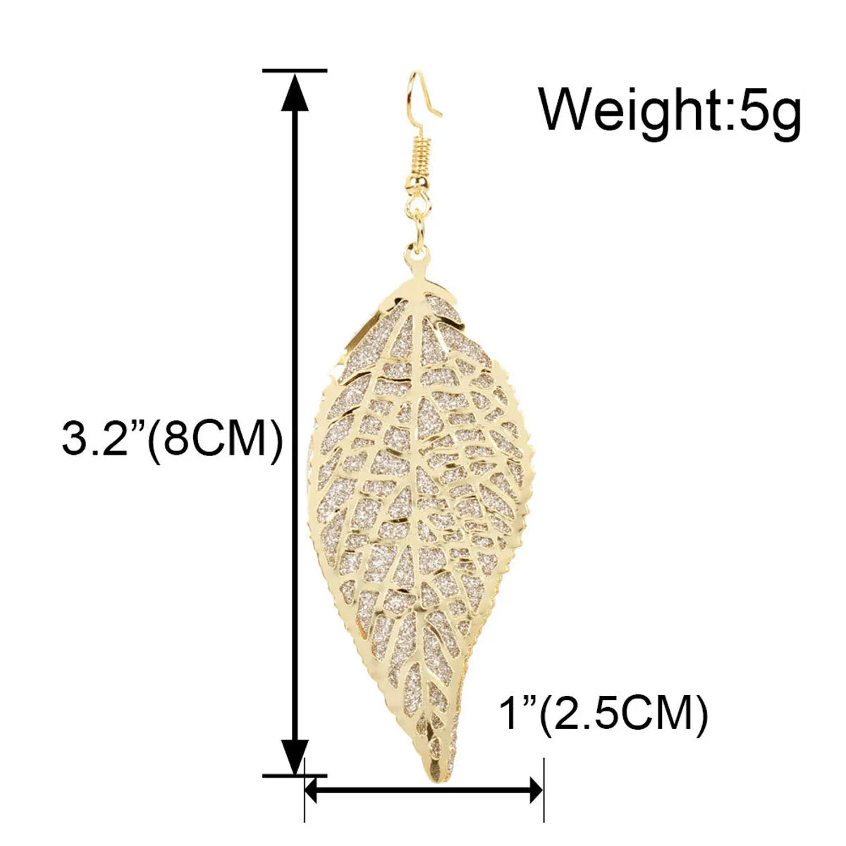 Simple Retro Alloy Leaf Froste Fashion Earrings Wholesale Nihaojewely