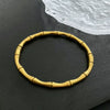 Simple Retro Bamboo Buckle Bracelet Titanium Steel Electroplated Women's