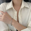 Simple Retro Bamboo Buckle Bracelet Titanium Steel Electroplated Women's