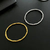 Simple Retro Bamboo Buckle Bracelet Titanium Steel Electroplated Women's