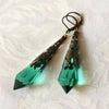 Simple Retro Drop Shaped Metal Earrings Creative Fashion Crystal Earrings For Women