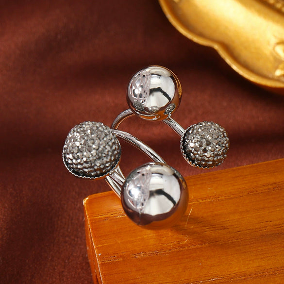 Simple Retro Women's Ring Alloy Resin