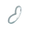 Simple Row Drill V Shaped Moissanite Wedding Ring In 925 Silver And Pt950 Platinum With Geometric Design And Electroplating For Men And Women