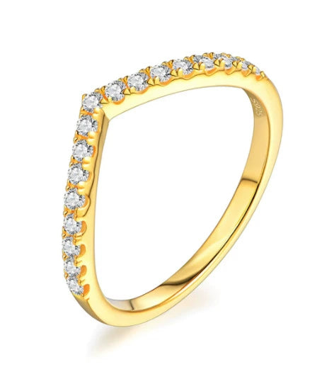 Simple Row Drill V Shaped Moissanite Wedding Ring In 925 Silver And Pt950 Platinum With Geometric Design And Electroplating For Men And Women