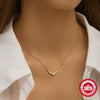 Simple S925 Silver Single Row Water Drops Geometry Inlaid Zircon Women's Collarbone Necklace