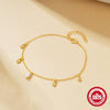 Simple S925 Sterling Silver Drop Diamond Stacked Women's Bracelet With Geometric Design And Electroplating