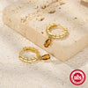 Simple S925 Sterling Silver Egg Shaped Geometric Earrings For Women