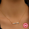 Simple S925 Sterling Silver Horse Eye Color Zircon Pendant Necklace With Geometric Design For Women Electroplated O Chain Stacked Wear