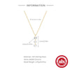 Simple S925 Sterling Silver Women's Heart Shaped Three Diamond Encrusted Collarbone Necklace With Electroplating Treatment