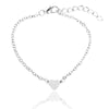 Simple Sexy Heartshaped Handmade Alloy Women's Love Heart Bracelet With Electroplating