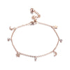 Simple Sexy Women's Titanium Steel Bracelet With Star Moon Geometric Pattern And 18K Gold Electroplated Treatment