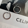 Simple Small Circle S925 Silver Ring Earring For Women With 14K Real Gold Electroplated Geometric Design