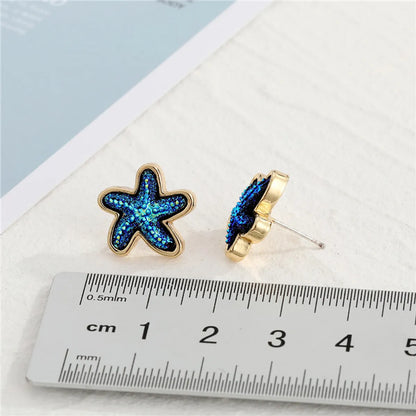 Simple  Small Starfish Earrings