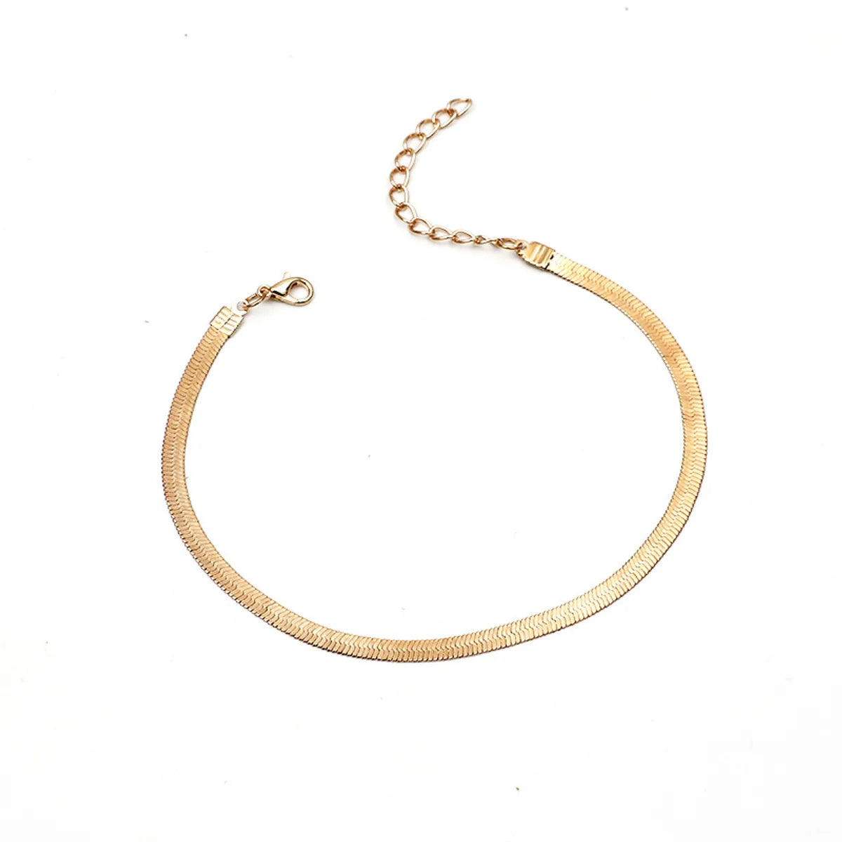 Simple Snake Bone Chain Alloy Anklet Wholesale Jewelry Gooddiy