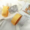 Simple Square Plaid 316L Stainless Steel Gold Plated Electroplating Niche Geometry Bracelet